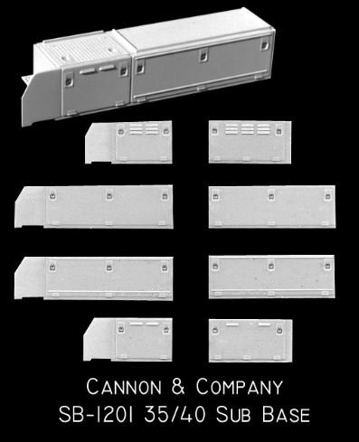 Cannon SB-1201 Cab sub-base 35 line and 40 series