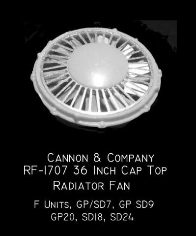 Cannon RF-1707 Radiator Fans-36 cap top  
