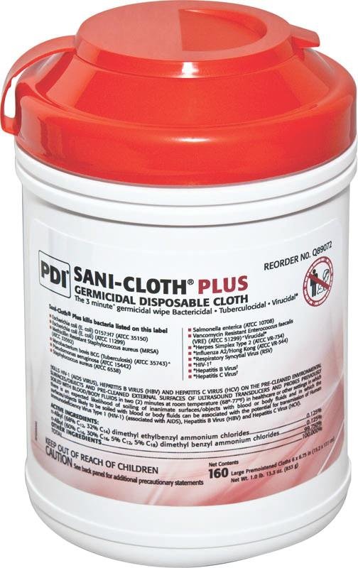 Image 0 of Sani Cloth Plus germicidal wipes