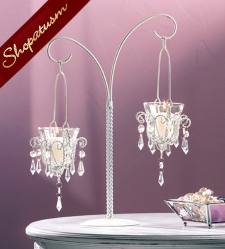 36 Shabby Crystal Bead Chandelier Wholesale Wedding Centerpieces