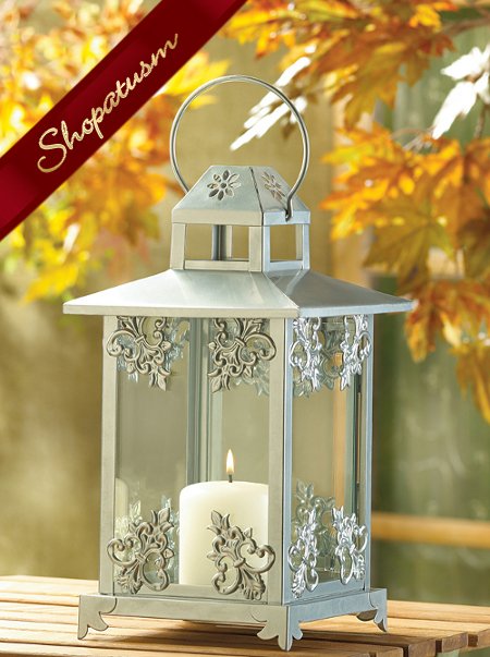 12 Wholesale Lanterns, Ornate Wedding Centerpieces, Silver Lanterns
