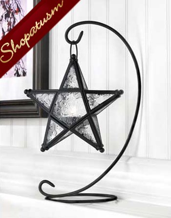 24 Hanging Star Centerpieces Starlight Lanterns Clear Candle Holders
