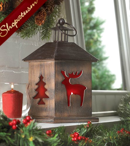 24 Christmas  Wholesale  Lanterns Rustic  Cabin Centerpieces 