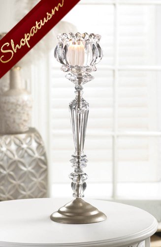 24 Elegant Candle Stands Crystal Wedding Centerpieces