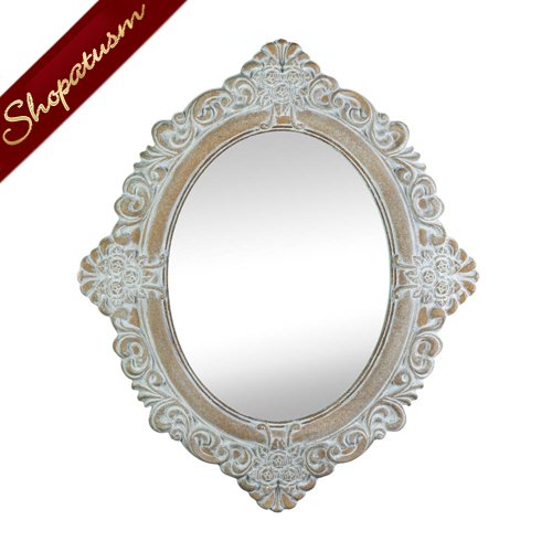 Vintage Style Elegant Carving Distressed Ornate Wall Mirror - Ornate Wall Mirror Vintage Style Elegant Carving Distressed Ornate Wall Mirror - Ornate Wall Mirror