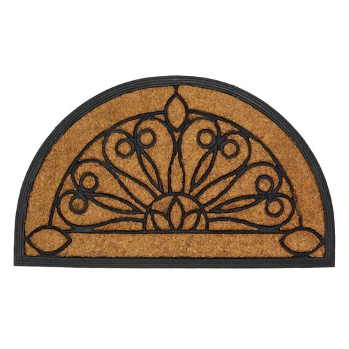 Half Moon Entry Mat Stylish Rubber Coir Front Door Floor Stylish Rubber Coir Front Door Floor Mat