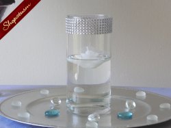 Silver Wedding Bling Vases Rhinestone Floating Candle Vase Bling