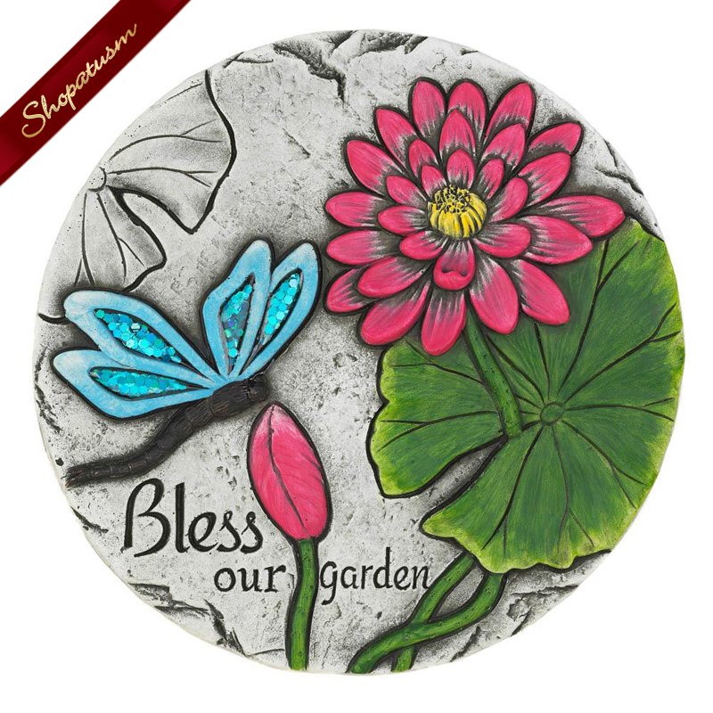 Details about   Butterfly Flower Quote Garden Plaque Stepping Stone 