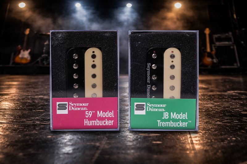 Image 0 of Seymour Duncan TB-4 JB & SH-1n 59 REVERSE ZEBRA Trembucker PICKUP SET
