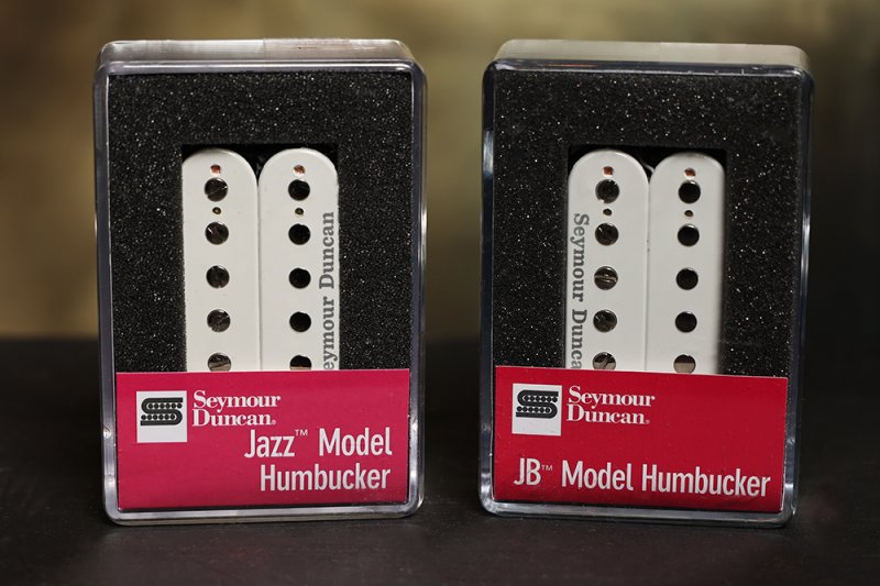 Image 0 of Seymour Duncan JB Jazz Hot Rodded PICKUP SET Humbucker SH-4 SH-2n White NEW