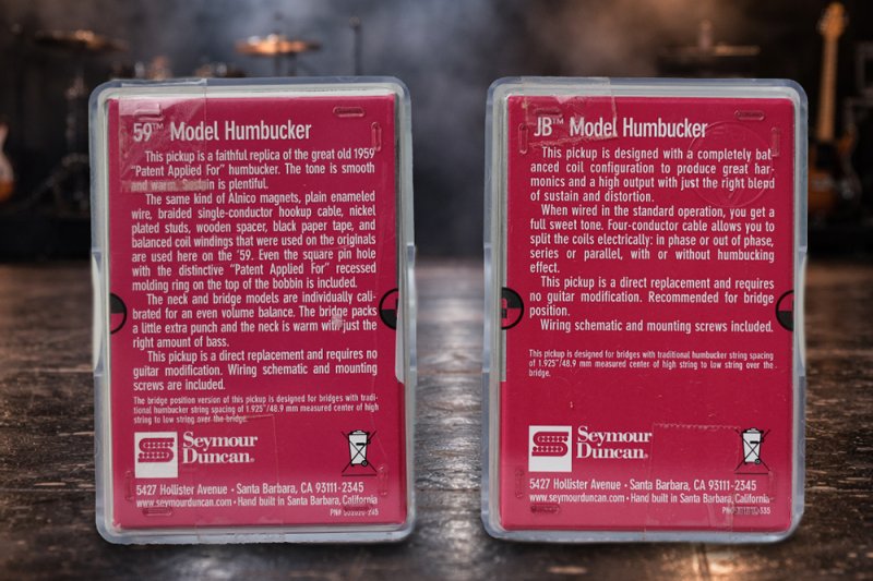 Image 1 of Seymour Duncan SH-4 JB & SH-1n 59 Black Humbucker PICKUP SET Pickups Guitar