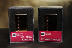 Seymour Duncan JB Jazz Hot Rodded PICKUP SET Humbucker SH-4 SH-2n Gold NEW