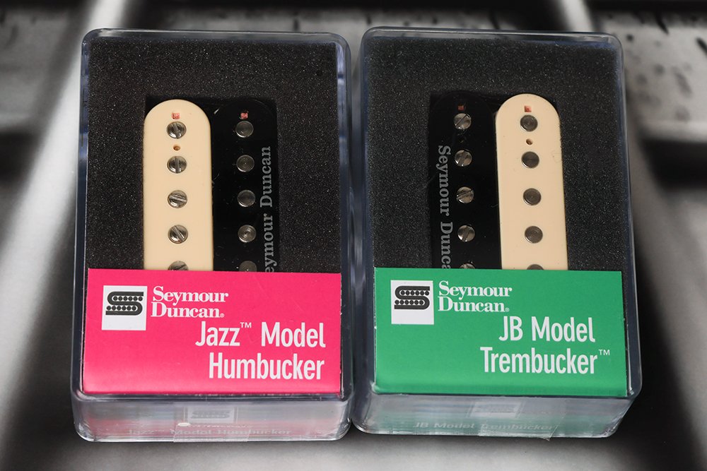 Image 0 of Seymour Duncan TB-4 JB SH-2n Jazz REVERSE ZEBRA PICKUP SET Trembucker Guitar NEW