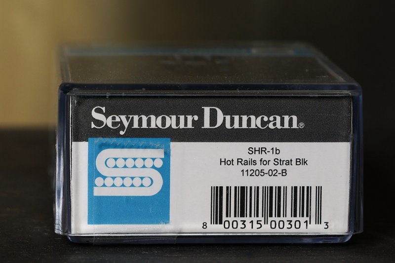 Image 2 of Seymour Duncan SHR-1b Hot Rails Strat BRIDGE Pickup BLACK - Fender Stratocaster