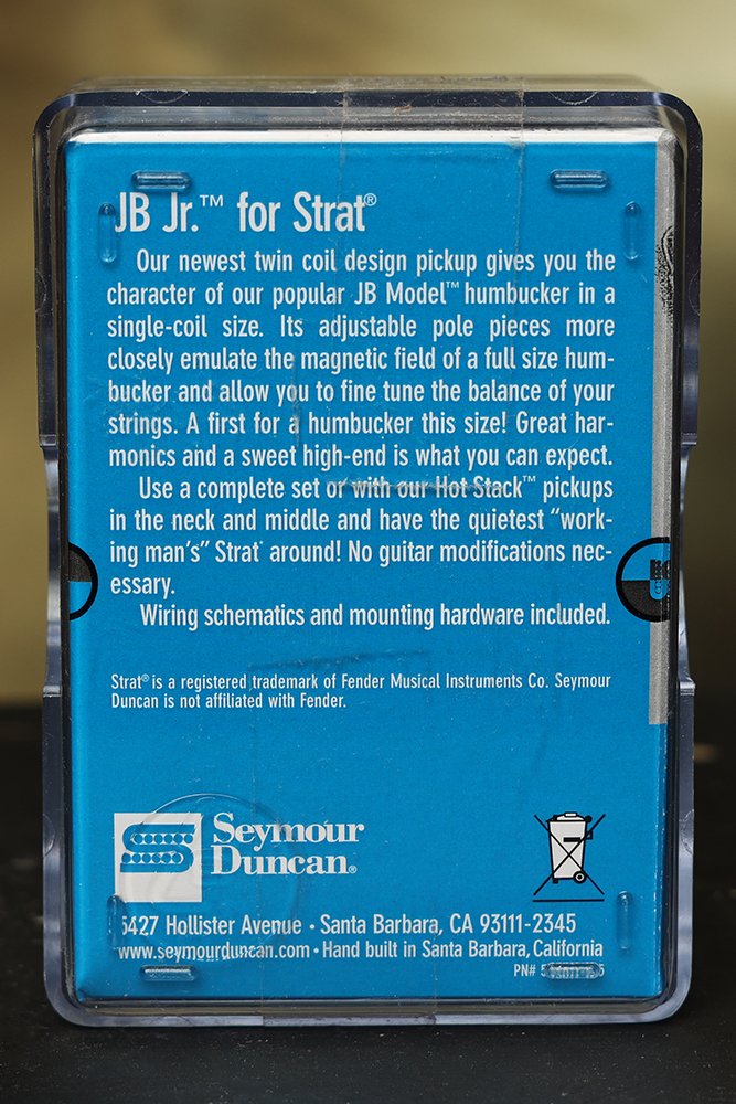 Image 1 of Seymour Duncan SJBJ-1b JB Jr Strat Pickup BRIDGE BLACK - Fender Stratocaster NEW