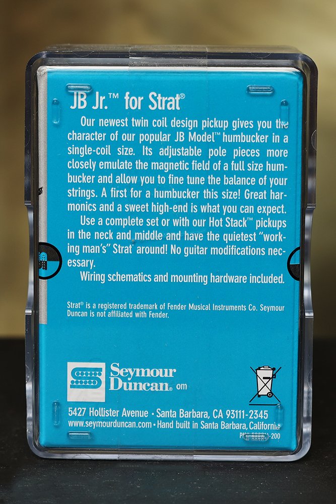 Image 1 of Seymour Duncan SJBJ-1b JB Jr Strat Pickup BRIDGE WHITE - Fender Stratocaster NEW