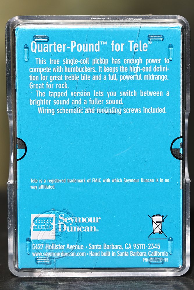 Image 1 of Seymour Duncan STR-3 Quarter Pound Rhythm Telecaster Neck Pickup Chrome Tele