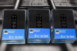 Seymour Duncan SJBJ-1 JB Jr Strat 3 Pickup Set BLACK Bridge / Middle / Neck NEW