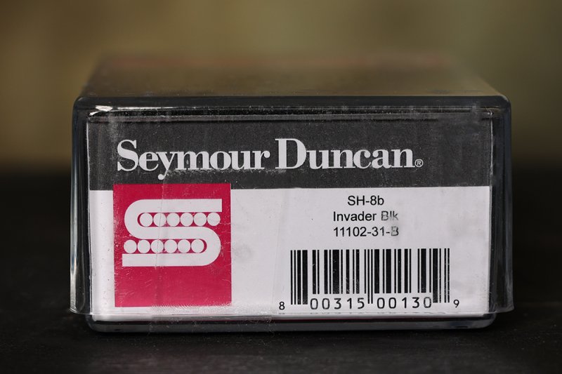 Image 2 of Seymour Duncan SH-8 Invader BLACK High Output Ceramic Humbucker Bridge Pickup