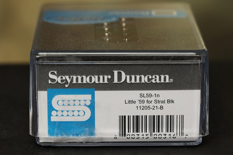 Image 2 of Seymour Duncan SL59-1 Little 59 Strat PAF Humbucker Neck/Middle Pickup BLACK NEW