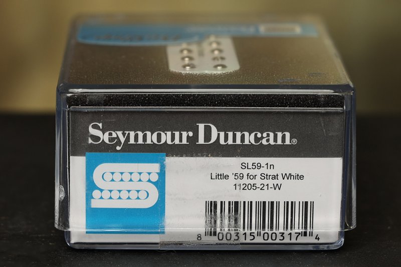 Image 2 of Seymour Duncan SL59-1 Little 59 Strat PAF Humbucker Neck/Middle Pickup WHITE NEW