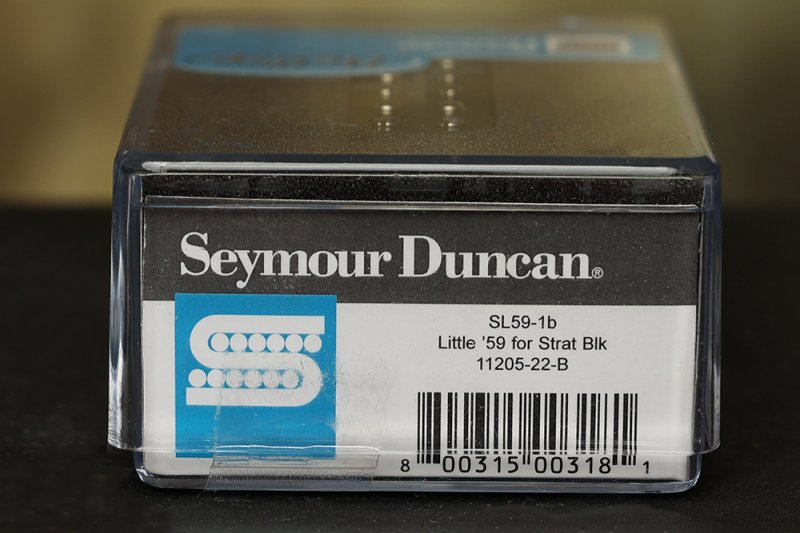 Image 2 of Seymour Duncan SL59-1 Little 59 Strat PAF Humbucker Bridge Pickup BLACK NEW