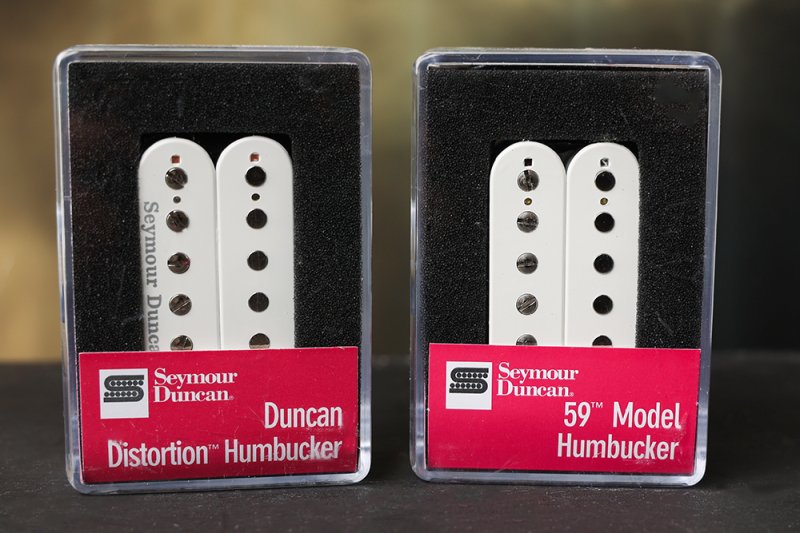 Image 0 of Seymour Duncan Distortion SH-6 Bridge & SH-1 59 Neck WHITE Humbucker Pickup Set