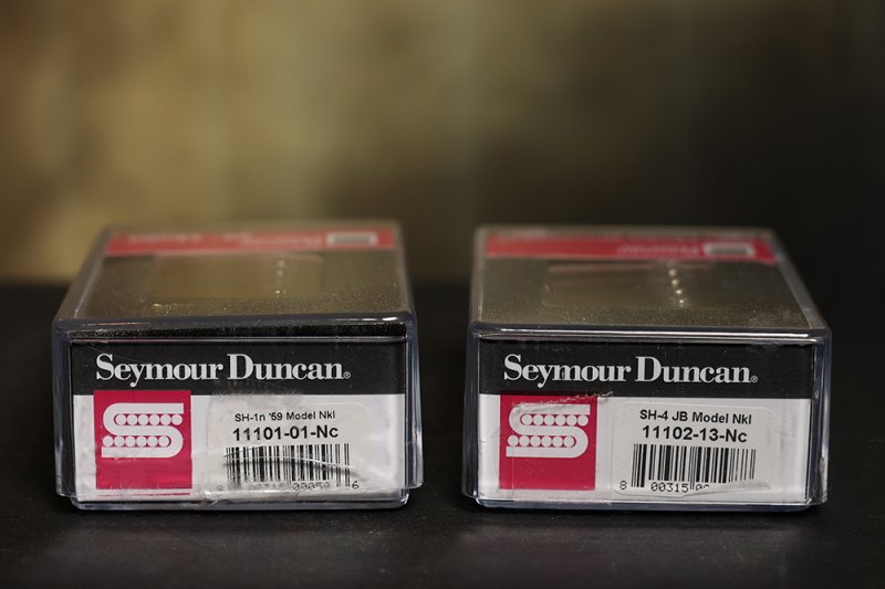 Image 2 of Seymour Duncan SH-4 JB Bridge & SH-1 59 Neck NICKEL Humbucker Pickup Set - NEW