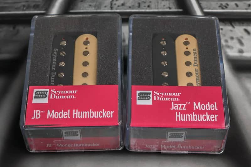 Image 0 of Seymour Duncan JB Jazz Hot Rodded PICKUP SET Humbucker SH-4 SH-2n REVERSE ZEBRA