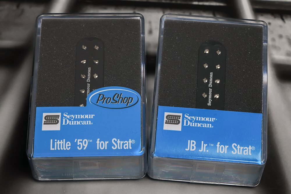 Image 0 of Seymour Duncan JB Jr & Little 59 Strat Pickup Set BLACK SJBJ-1b SL59-1n Fender