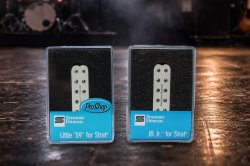 Seymour Duncan JB Jr & Little 59 Strat Pickup Set WHITE SJBJ-1b SL59-1n Fender