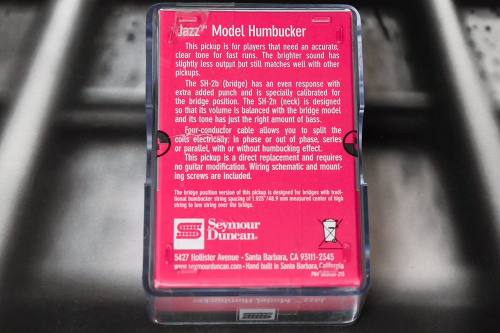 Image 1 of Seymour Duncan SH-2 Jazz Humbucker Guitar Pickup REVERSE ZEBRA Neck Rhythm - NEW