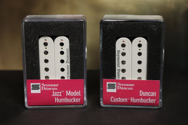 Image 0 of Seymour Duncan SH-5 Custom Bridge & SH-2N Jazz Neck Humbucker Pickup Set WHITE