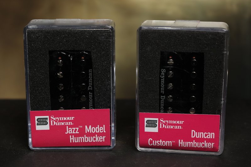 Image 0 of Seymour Duncan SH-5 Custom Bridge & SH-2N Jazz Neck Humbucker Pickup Set BLACK