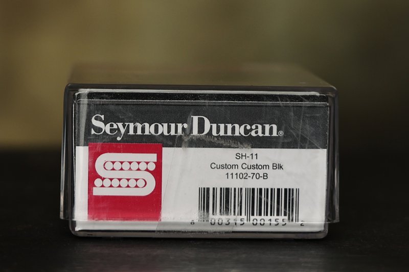 Image 2 of Seymour Duncan SH-11 Custom Custom Black Humbucker Pickup Bridge - Brand New!