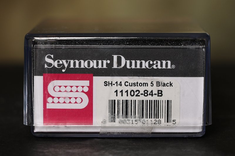Image 2 of Seymour Duncan SH-14 Custom 5 Black Humbucker Pickup Bridge - Brand New!