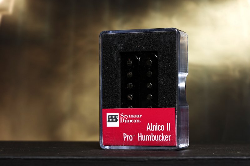 Image 0 of Seymour Duncan APH-1b Alnico II Pro Humbucker Pickup Bridge Black - Brand New!