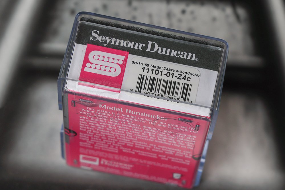 Image 2 of Seymour Duncan SH-1N 59 Model 4 Conductor Neck ZEBRA Humbucker Pickup Les Paul