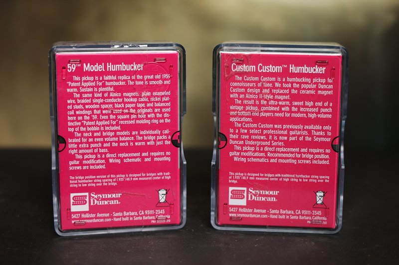 Image 1 of Seymour Duncan SH-11 Custom Custom Bridge SH-1N 59 4 Conductor Pickup Set NICKEL