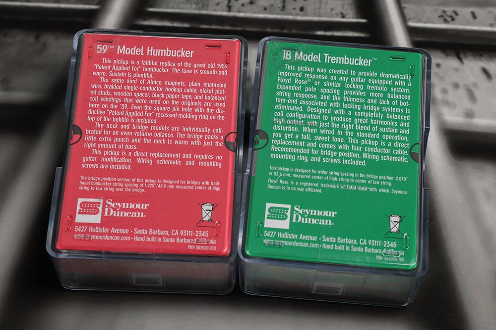 Image 1 of Seymour Duncan TB-4 JB Trembucker Bridge SH-1N 59 4 Conductor Pickup Set NICKEL