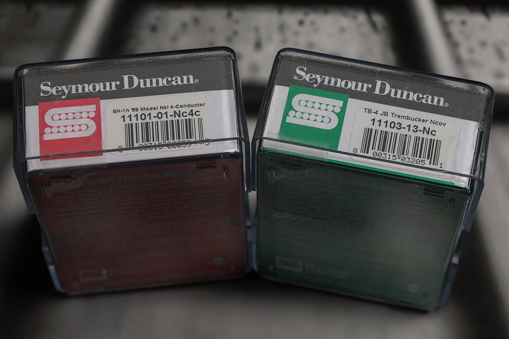 Image 2 of Seymour Duncan TB-4 JB Trembucker Bridge SH-1N 59 4 Conductor Pickup Set NICKEL