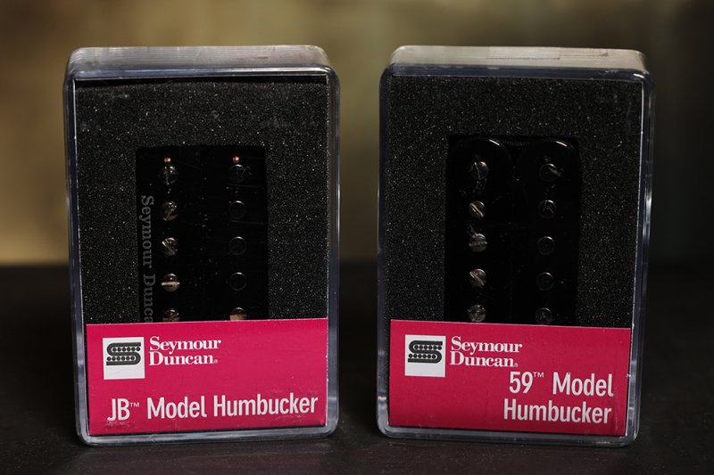 Image 0 of Seymour Duncan SH-4 JB & SH-1N 59 Model BLACK 4 Conductor Humbucker Pickup Set