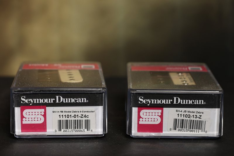 Image 2 of Seymour Duncan SH-4 JB S1110H-1N 59 Model ZEBRA 4 Conductor Humbucker Pickup Set