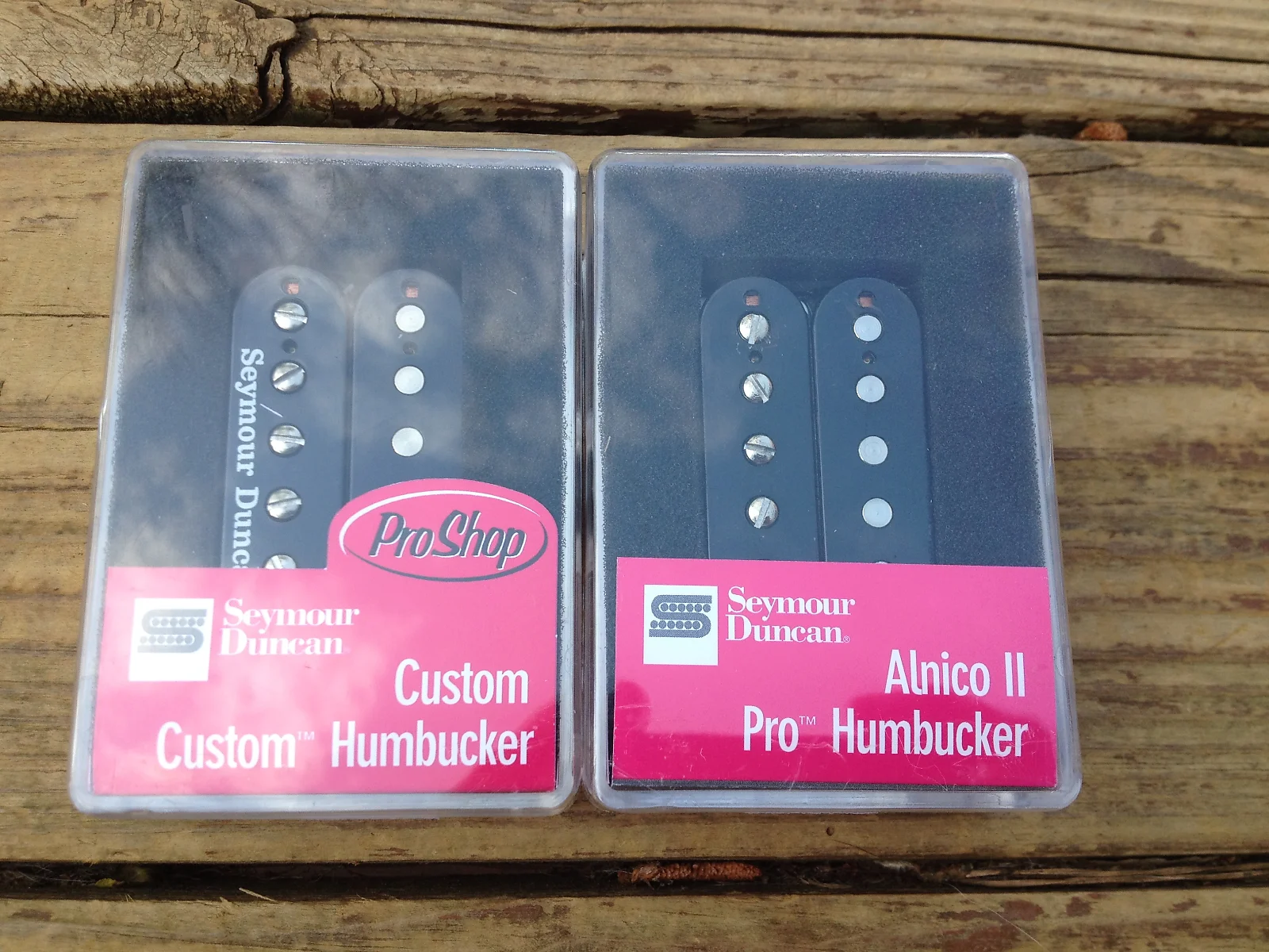 Image 3 of Seymour Duncan SH-11 Custom Custom & Alnico II Pro APH-1N Humbucker Set Black