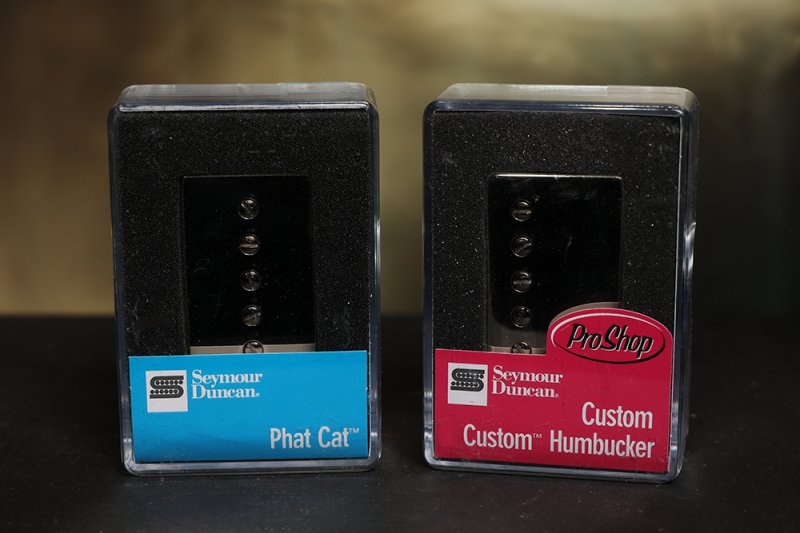 Image 0 of Seymour Duncan SH-11 Custom Custom / SPH90-1N Phat Cat Nickel Pickup Set