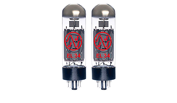 Image 0 of NEW JJ Tesla EL34 Matched Pair Power Amp Tubes EL34 Guitar Amplifier Marshall