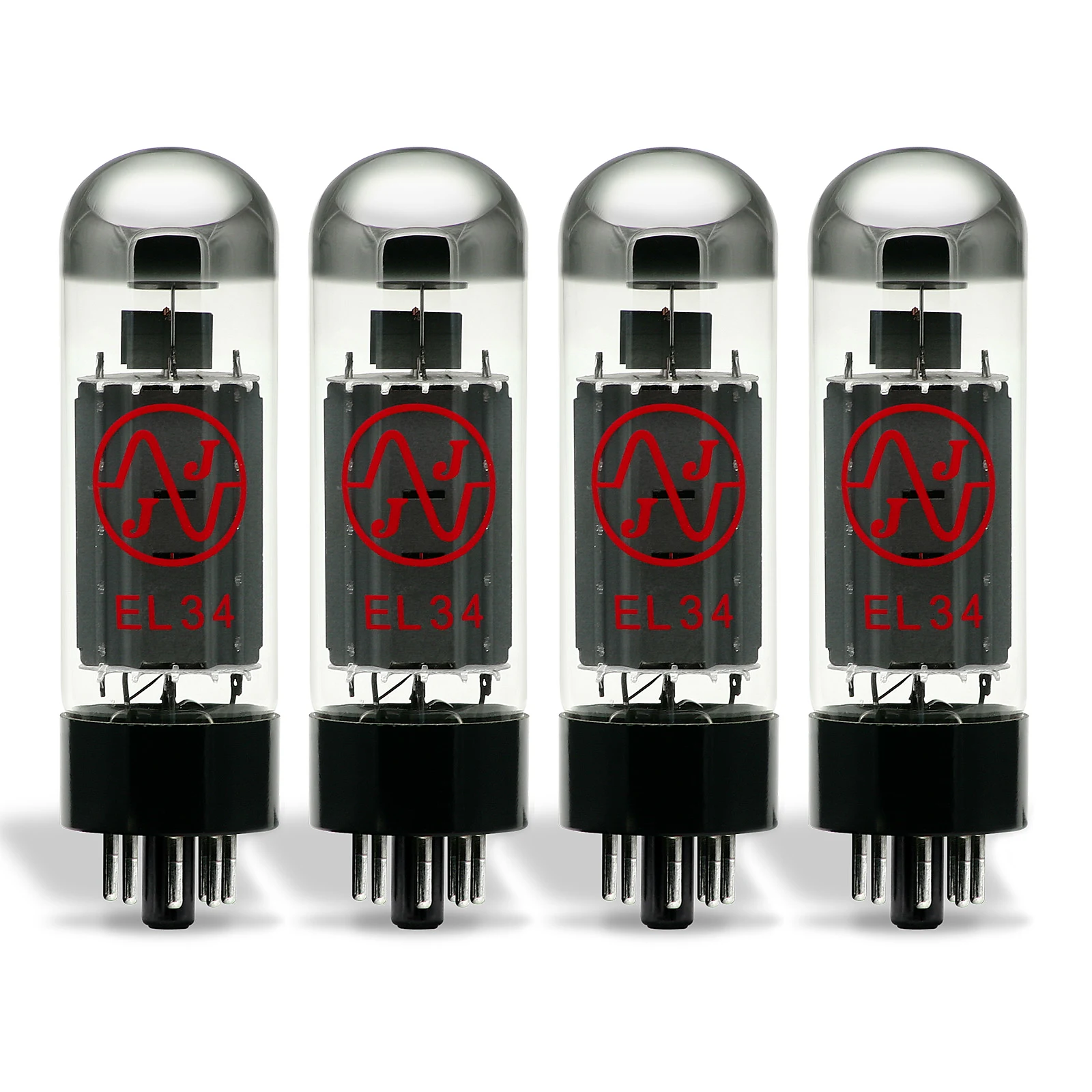 Image 0 of NEW JJ Tesla EL34 Matched Quad Power Amp Tubes EL34 Guitar Amplifier Marshall