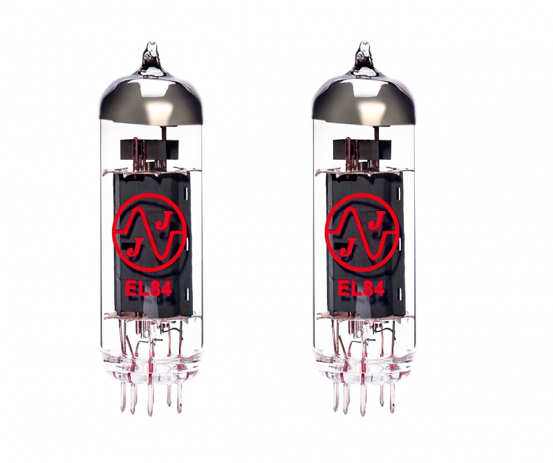 Image 1 of NEW JJ Tesla EL84 Matched Pair Power Amp Tubes Valve Guitar Amplifier Fender Vox