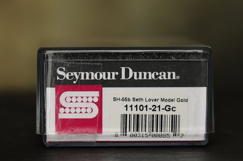 Image 2 of Seymour Duncan SH-55b Seth Lover Humbucker Pickup Bridge GOLD Single Conductor