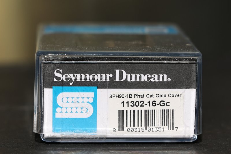 Image 2 of Seymour Duncan SPH-1B  Phat Cat Bridge Pickup P-90 fit for Humbucker GOLD NEW